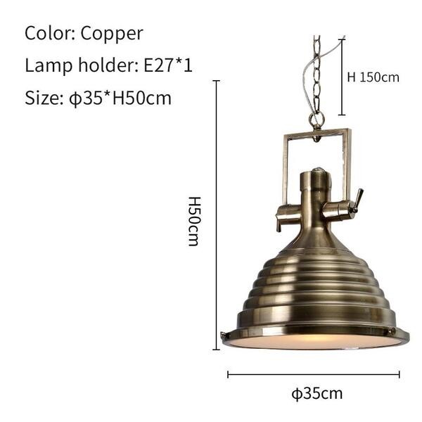 metalen industriële hanglamp HL37