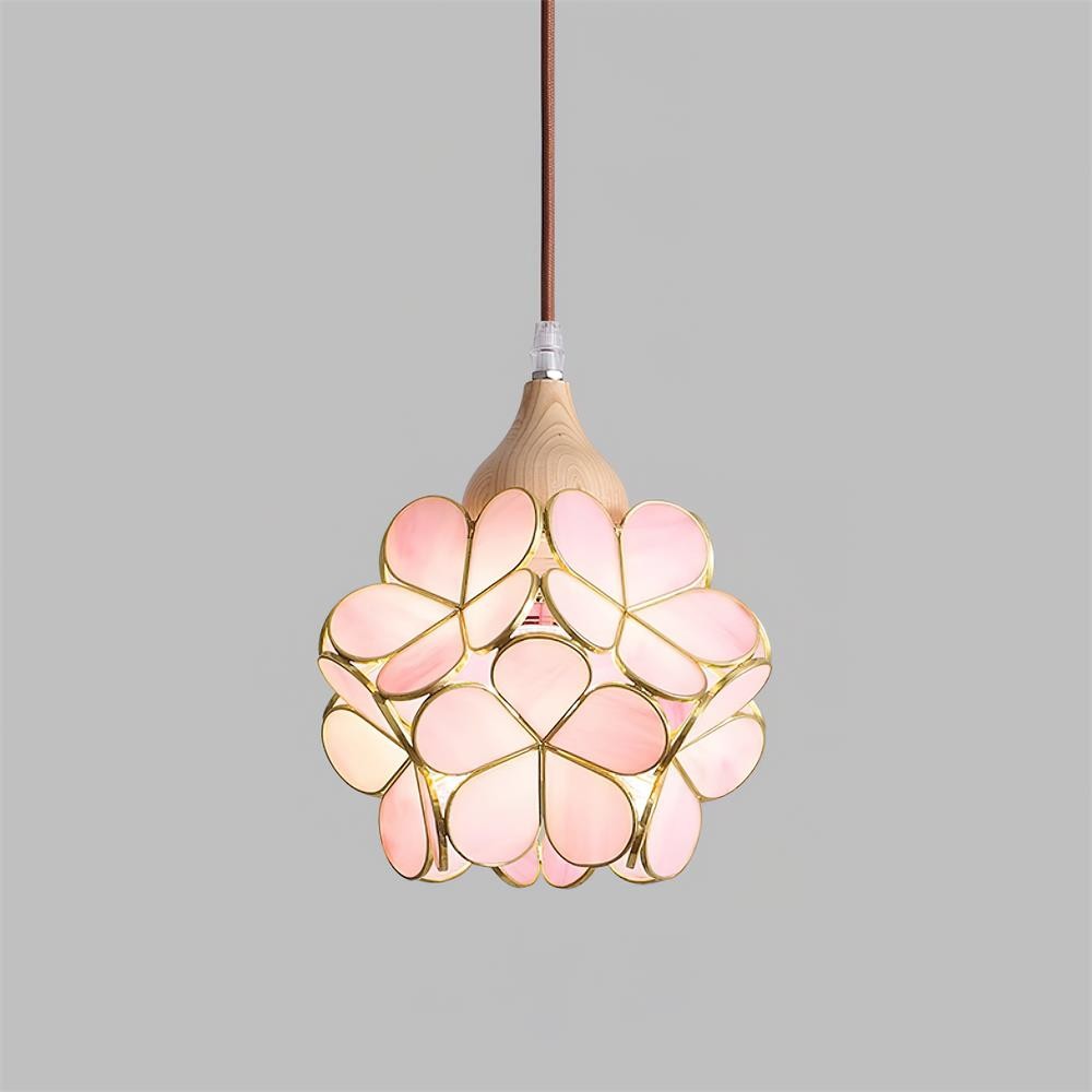 Franse creatieve pastorale stijl bloemen hanglamp HL595