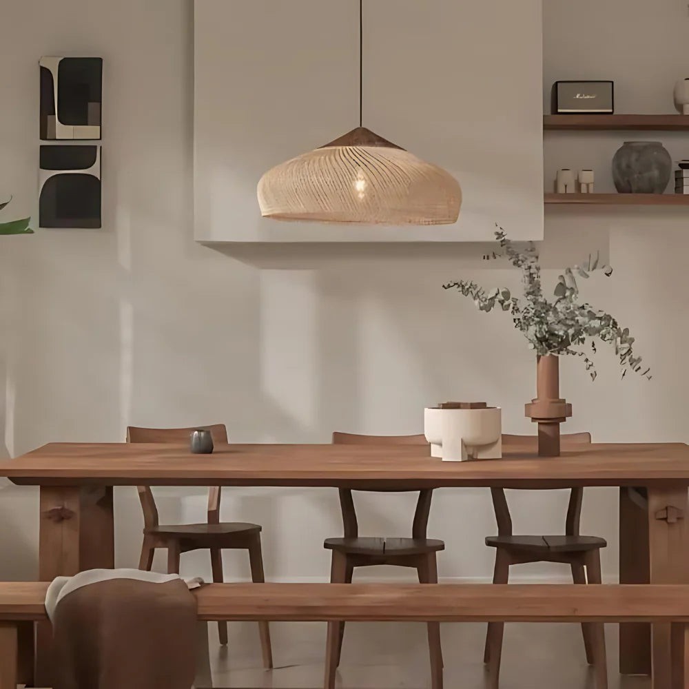 Retro Boheemse hanglamp van rotan HL3389