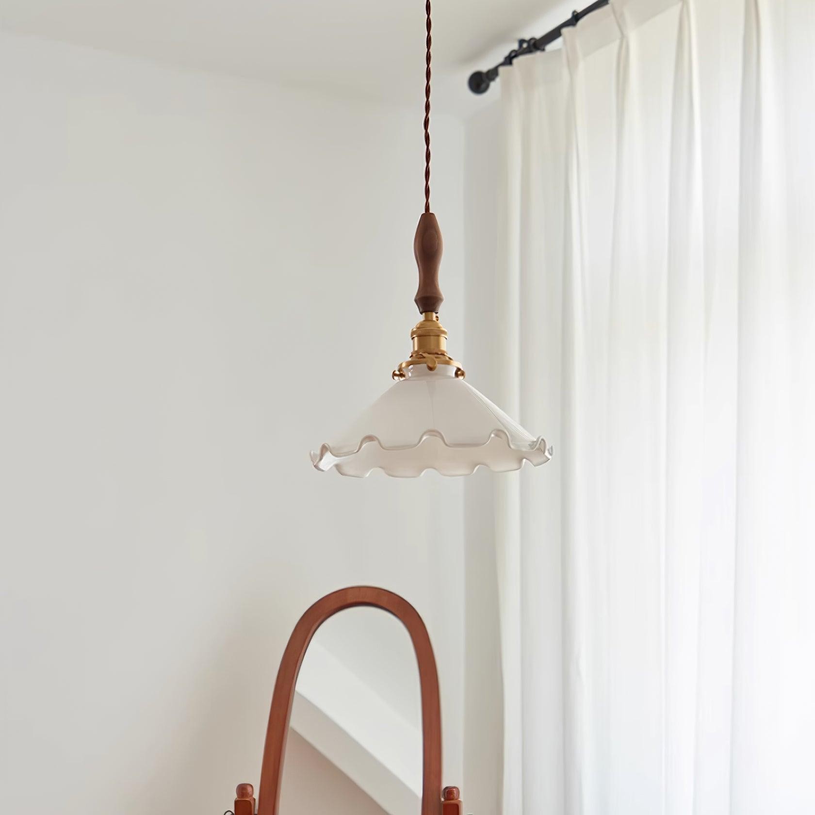 Melkachtige bloemen hanglamp HL708