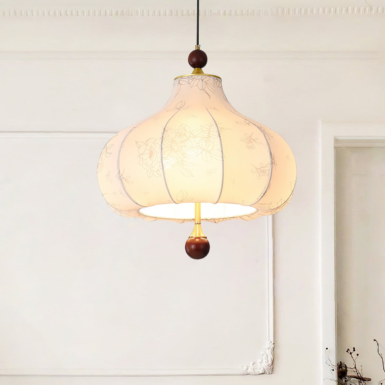 Franse Retro Stoffen Patroon Hanglamp HL496