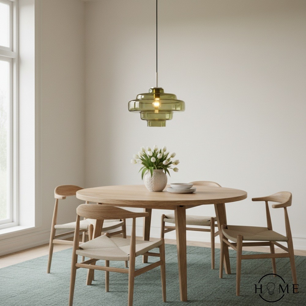 Koloro Kleurrijke Bauhaus Glazen Hanglamp - Levendige Meerlaagse Lamp voor de Keuken HL1332