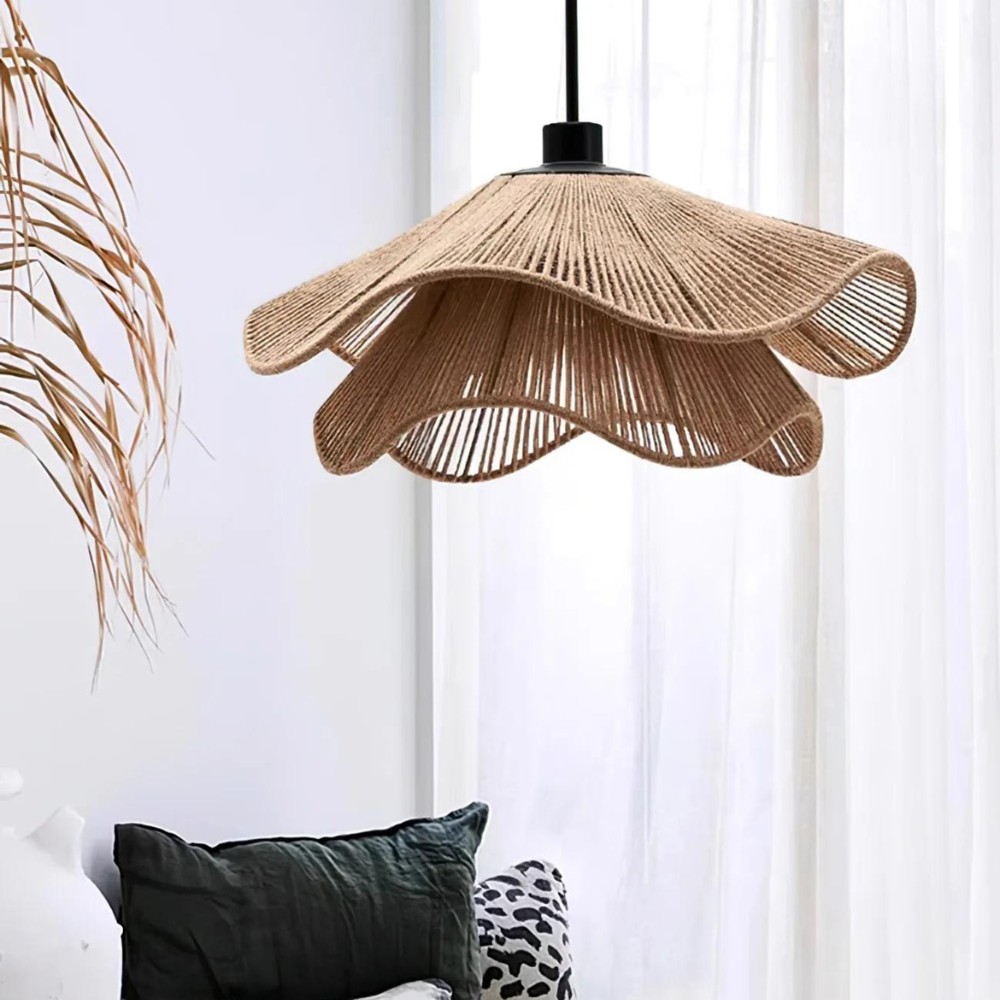 Cape Points Boho hanglamp van natuurlijke jutevezels HL3391