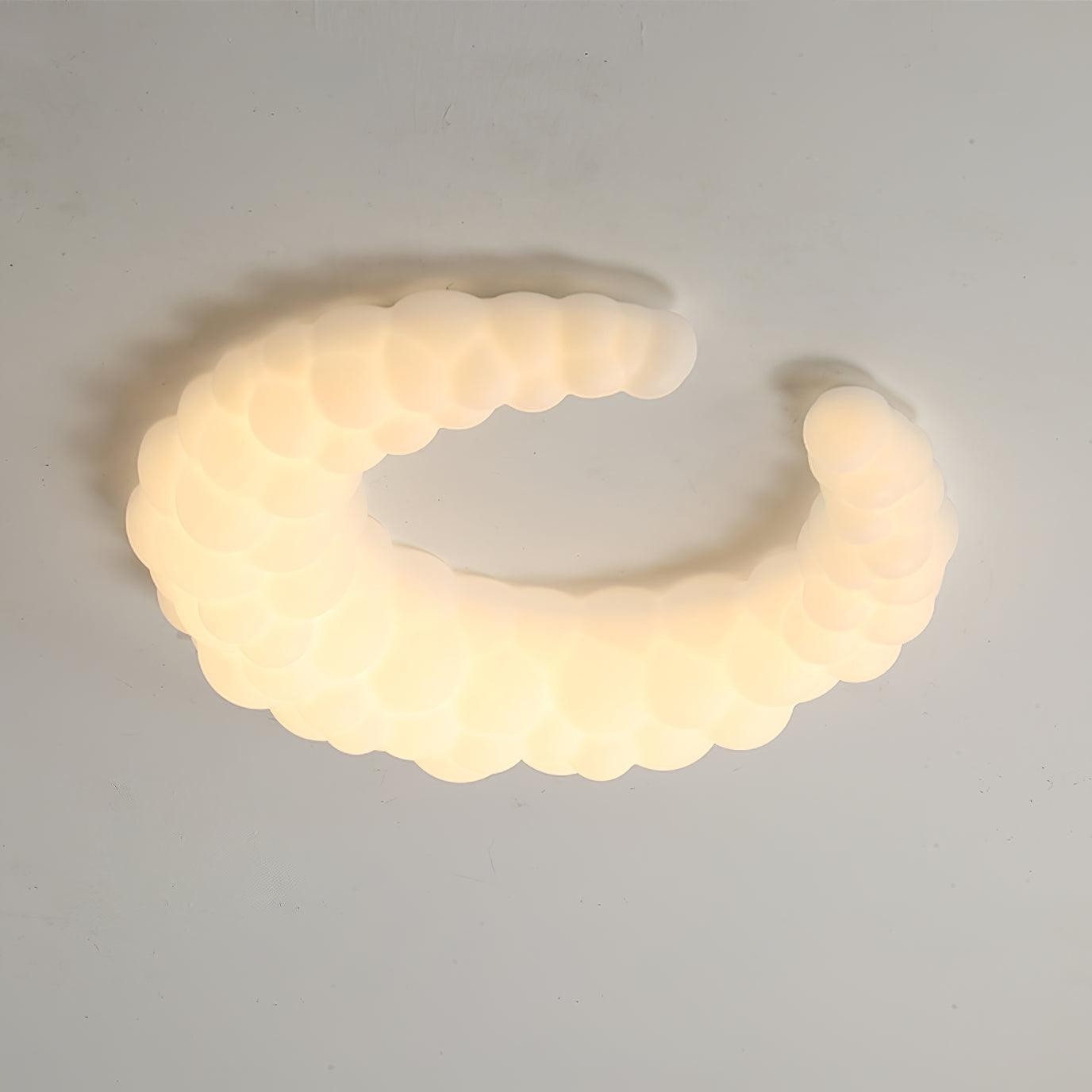 Crèmekleurige maanplafondlamp HL364