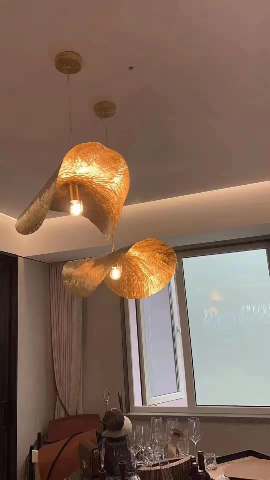 Gehamerde messing hanglamp HL1396