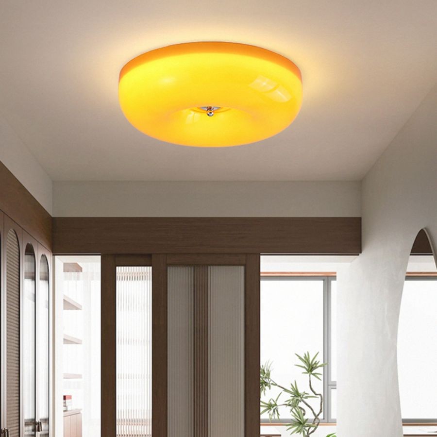 Art Deco Crème Pudding Plafondlamp HL203