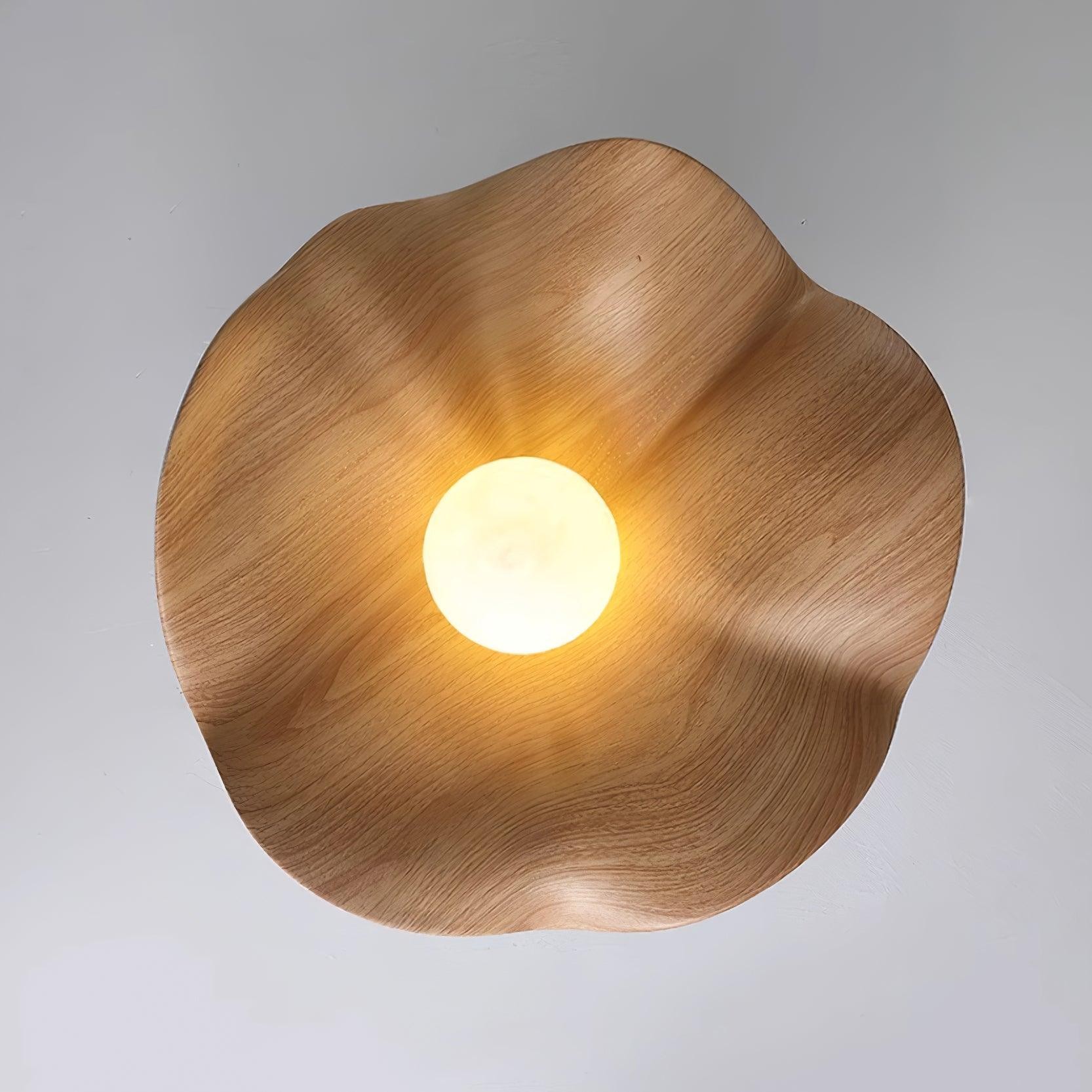 Nieuwe moderne eenvoudige plafondlamp met walnootnerf HL510