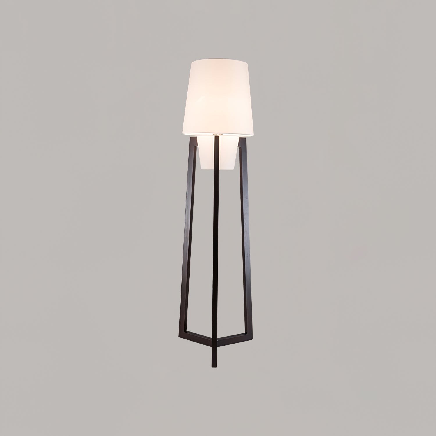 Moderne eenvoudige Chinese stijl massief houten vloerlamp HL569
