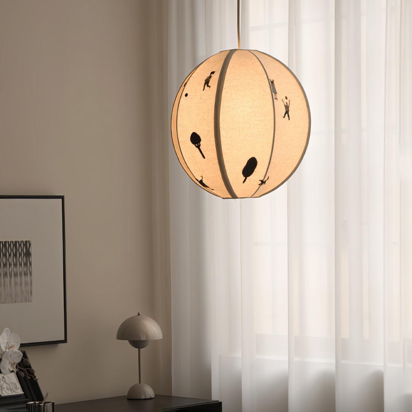 Park geborduurde textiel hanglamp HL634
