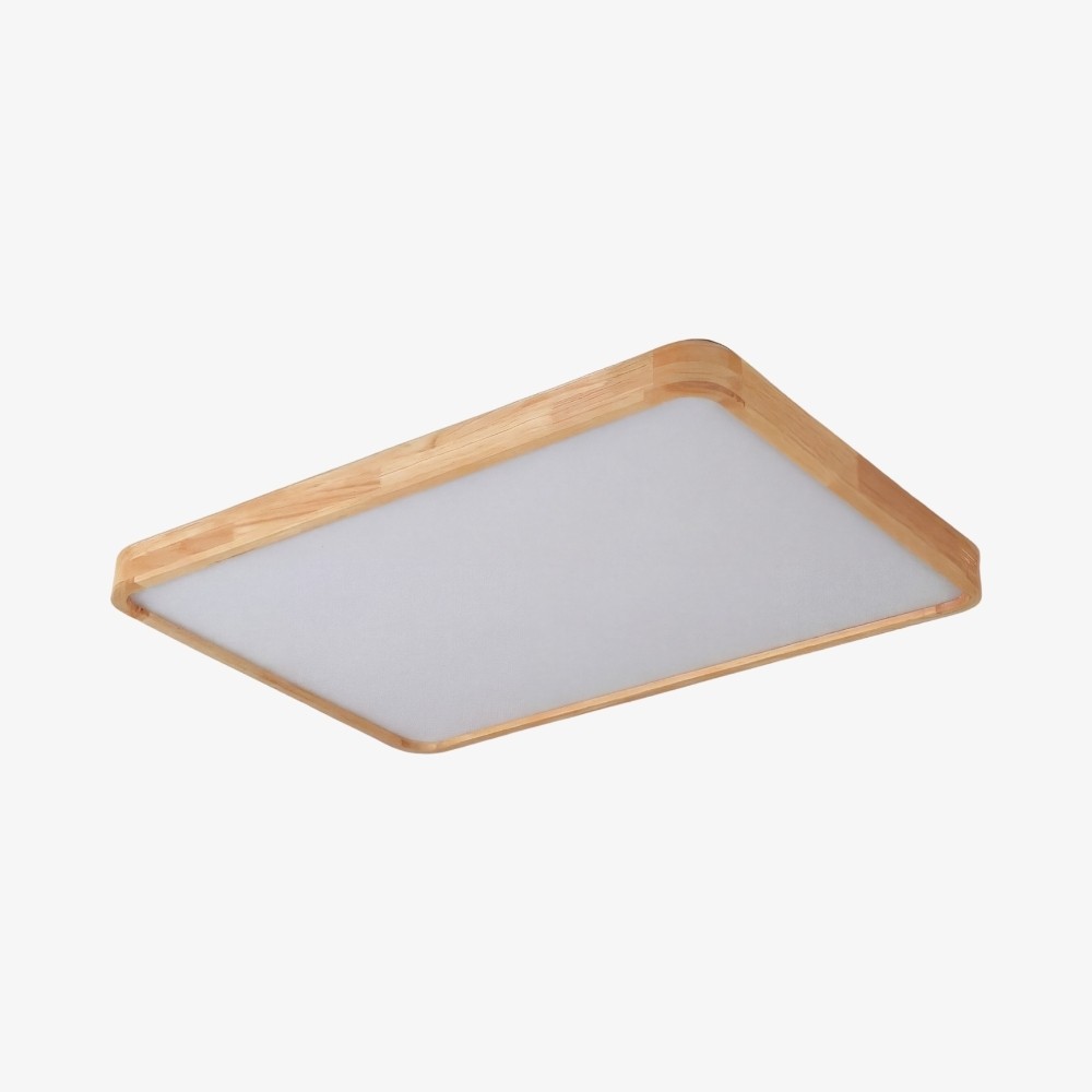 LignoForma Geometrische Plafondlamp - Moderne Houten LED Plafondlamp voor Slaapkamer en Woonkamer HL2449