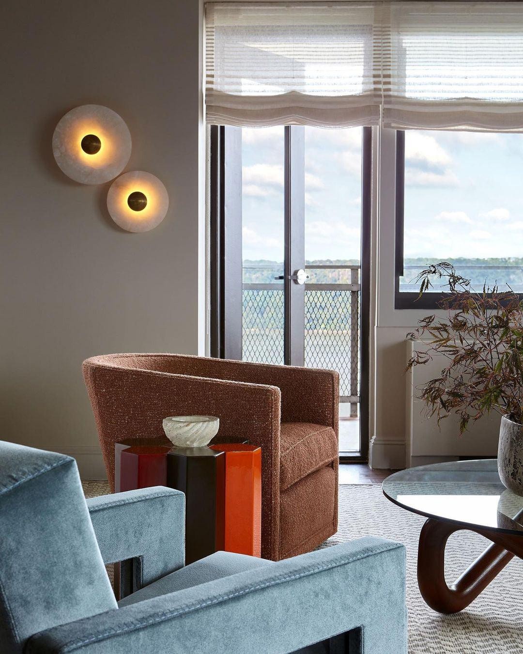 Creatieve marmeren ronde wandlamp HL717