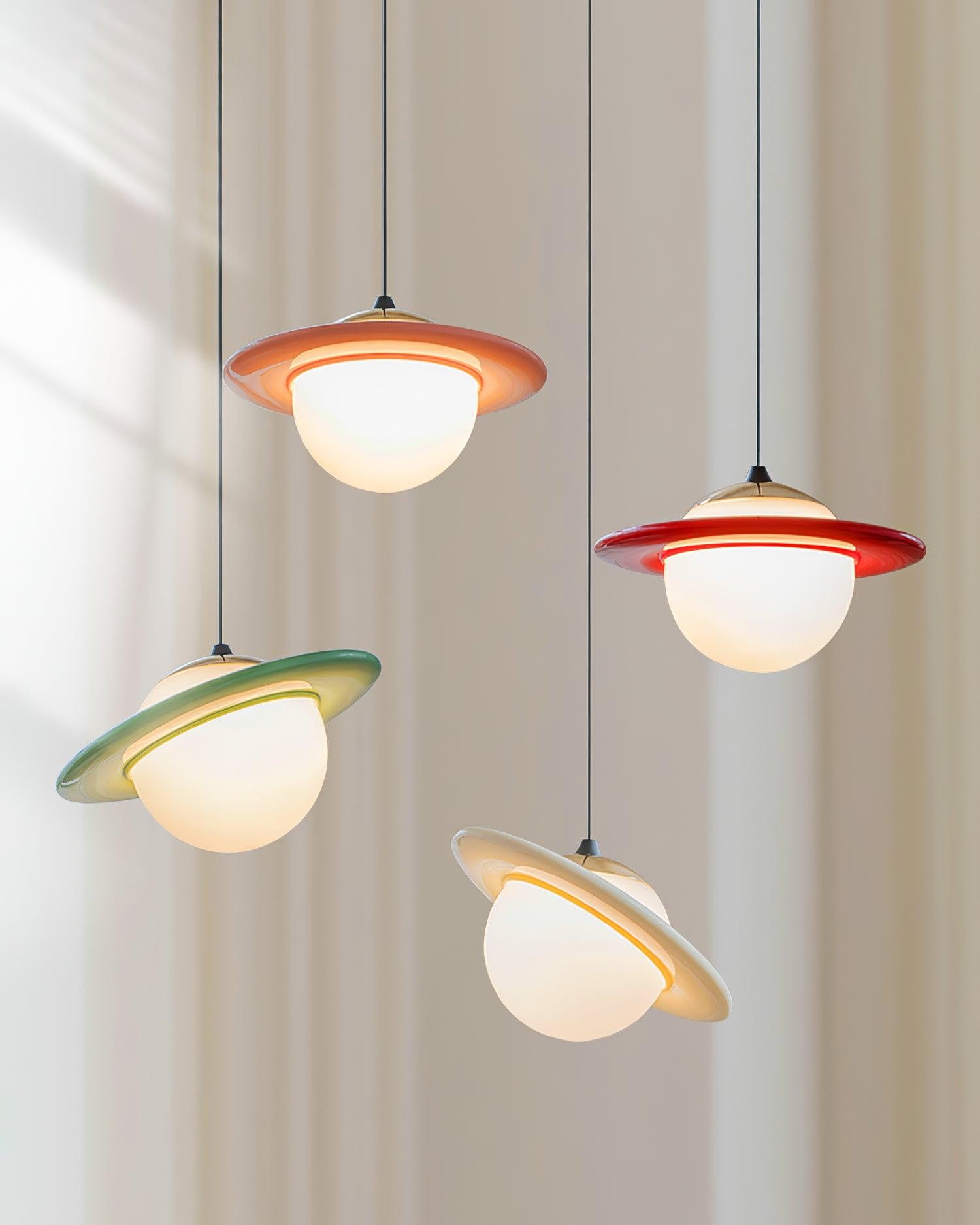 Romantische Saturnus Planeet Hanglamp voor Slaapkamer HL749