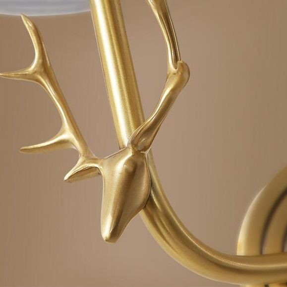 Hertenkop Wandlamp