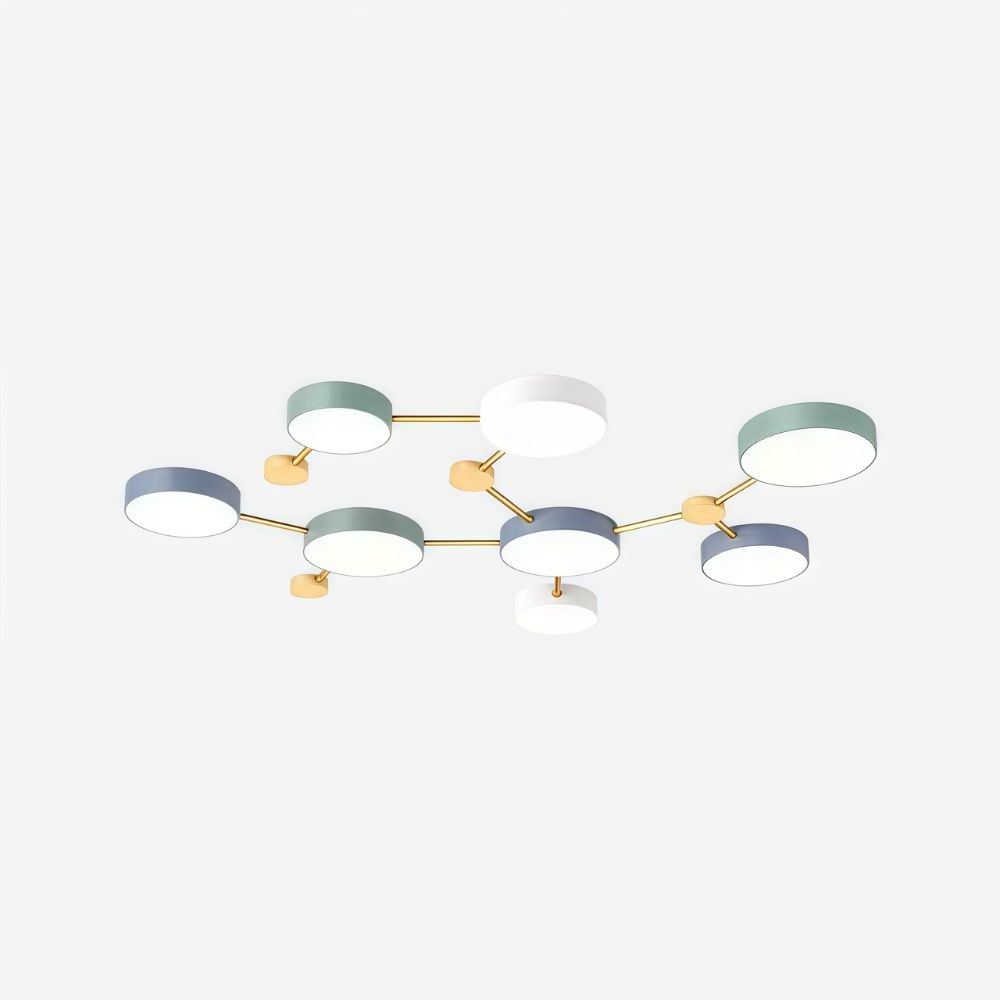 Nordic ronde LED plafondlamp - houten taklamp voor slaapkamer HL1347