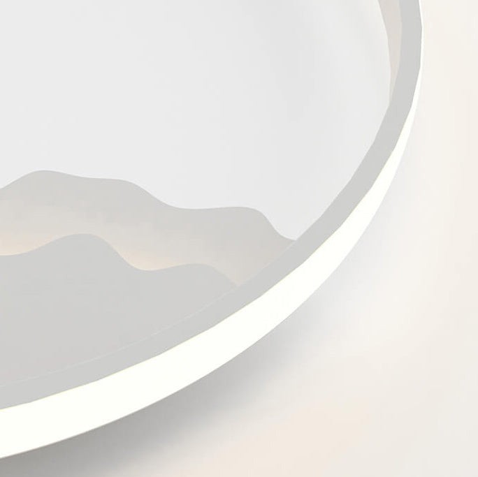 WaveGlow - Moderne ovale LED wandlamp van ijzer met een verfijnd golfdesign HL1212
