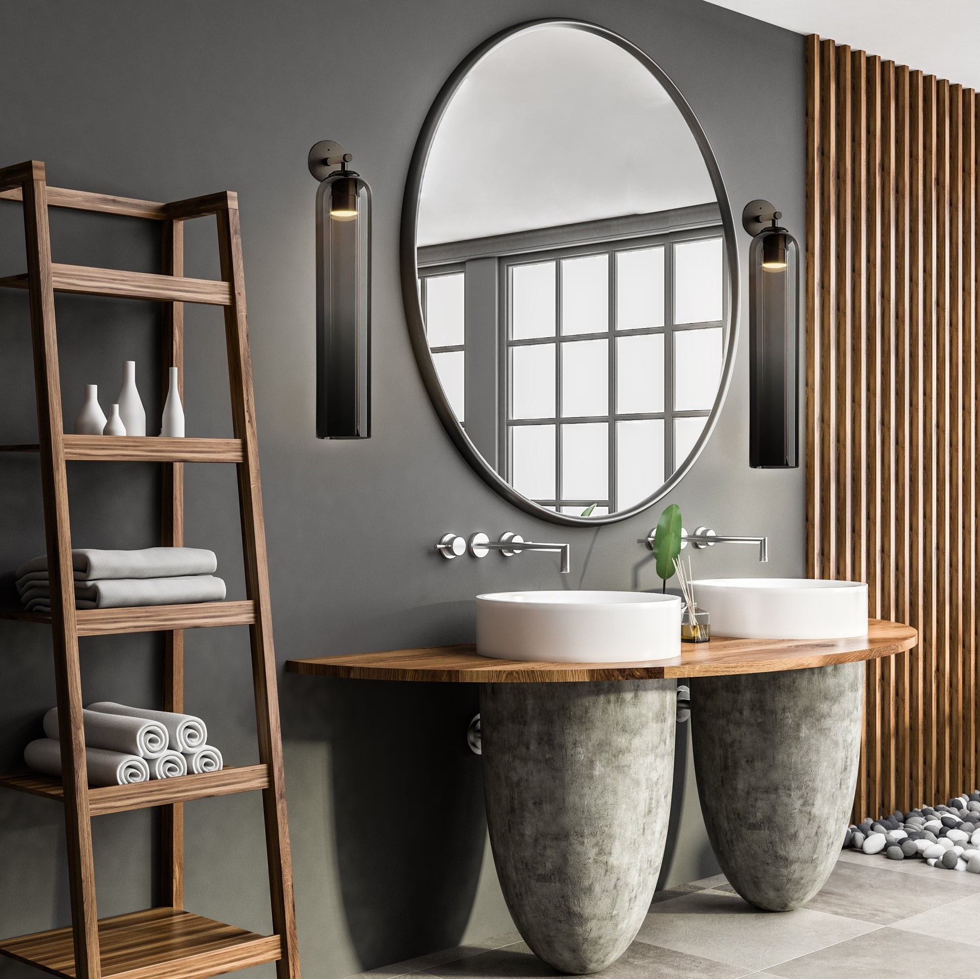 Kunstglazen wandlamp HL360