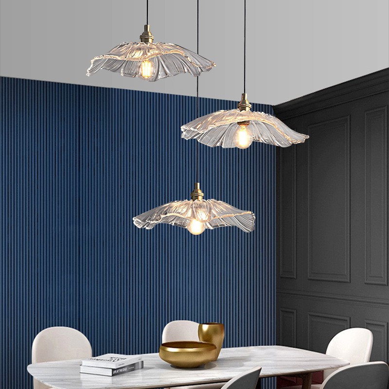 Moderne kunst bloem vorm keuken glazen hanglamp HL46