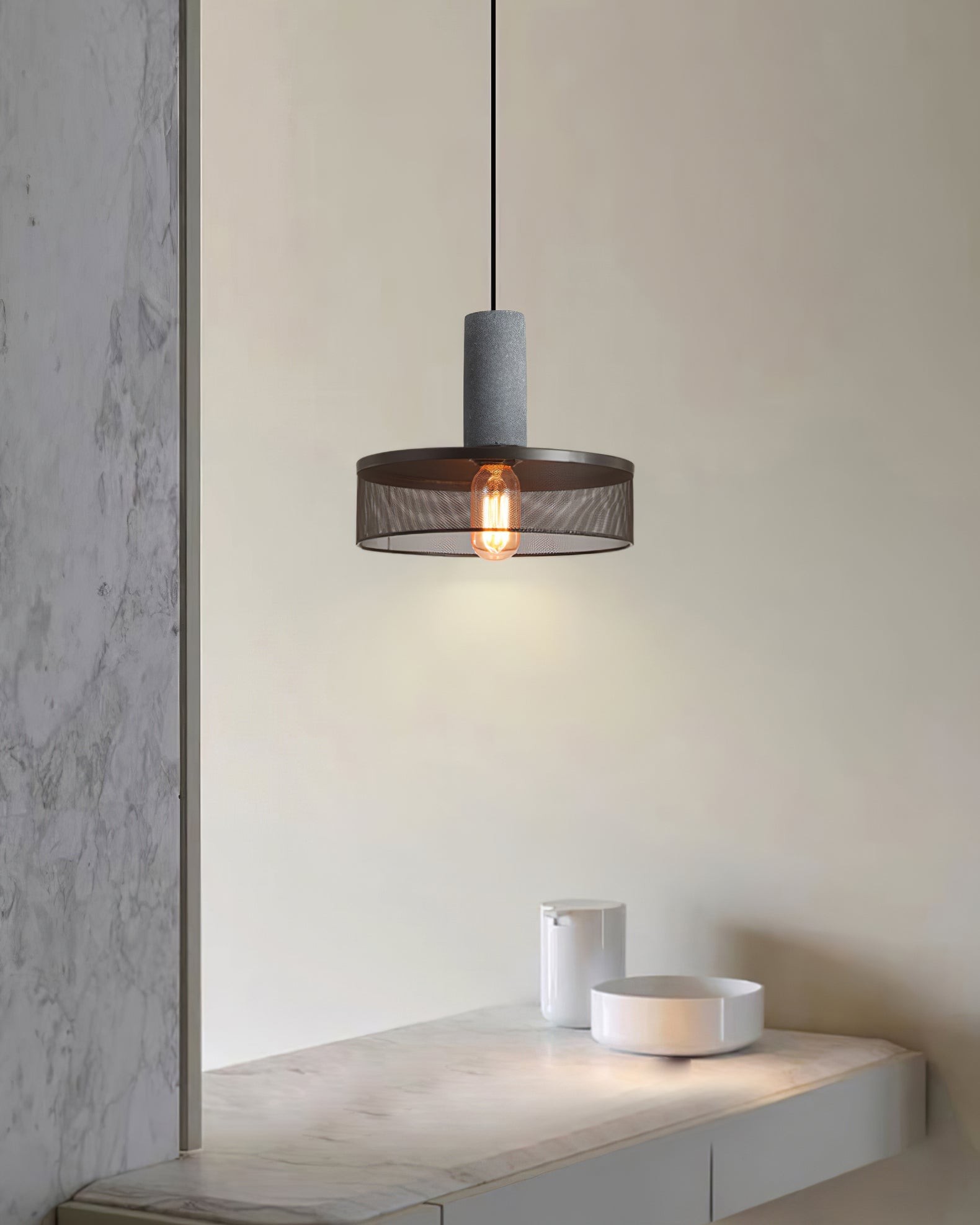 Cement Mesh Hanglamp HL503