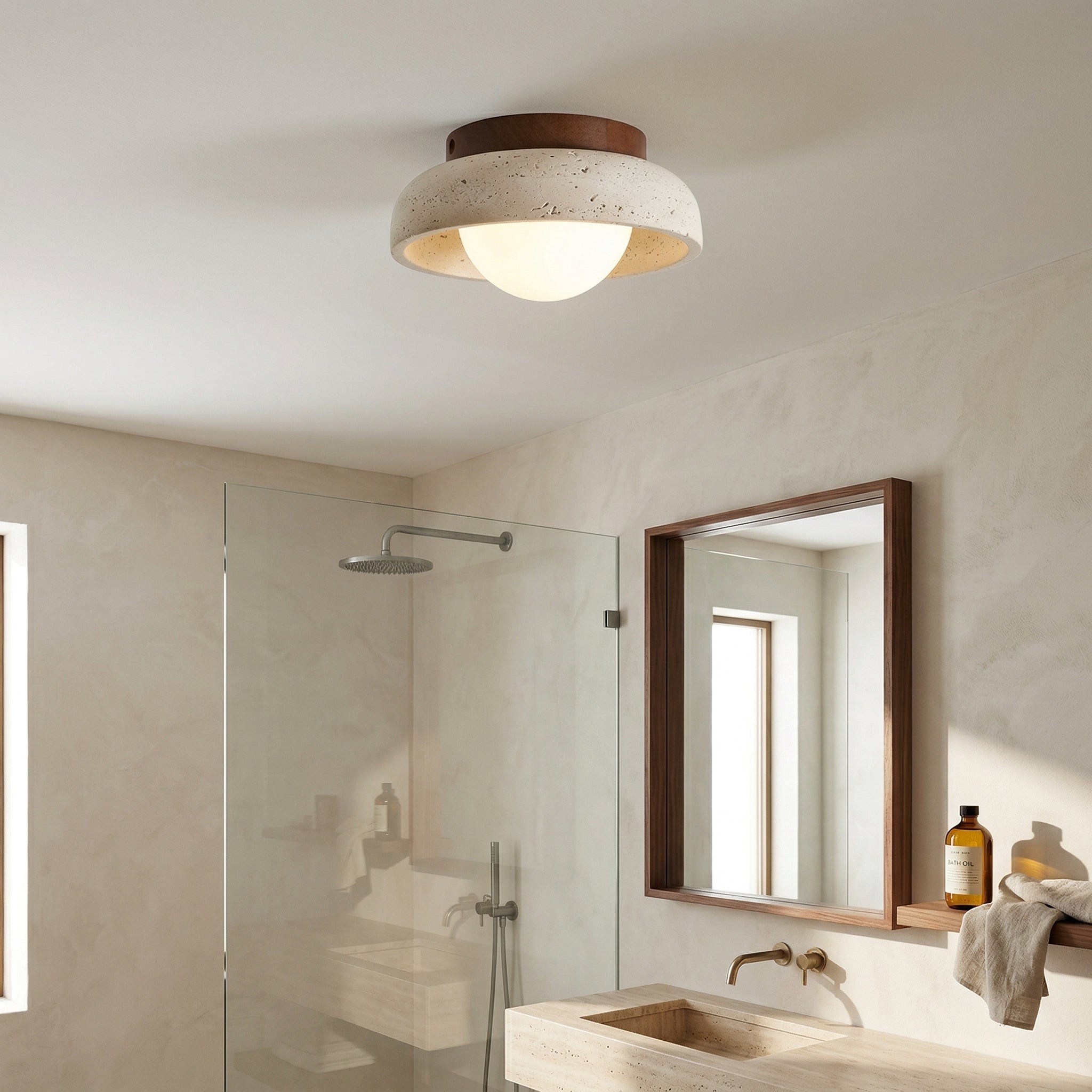 Piedra Travertin Plafondlamp HL3235