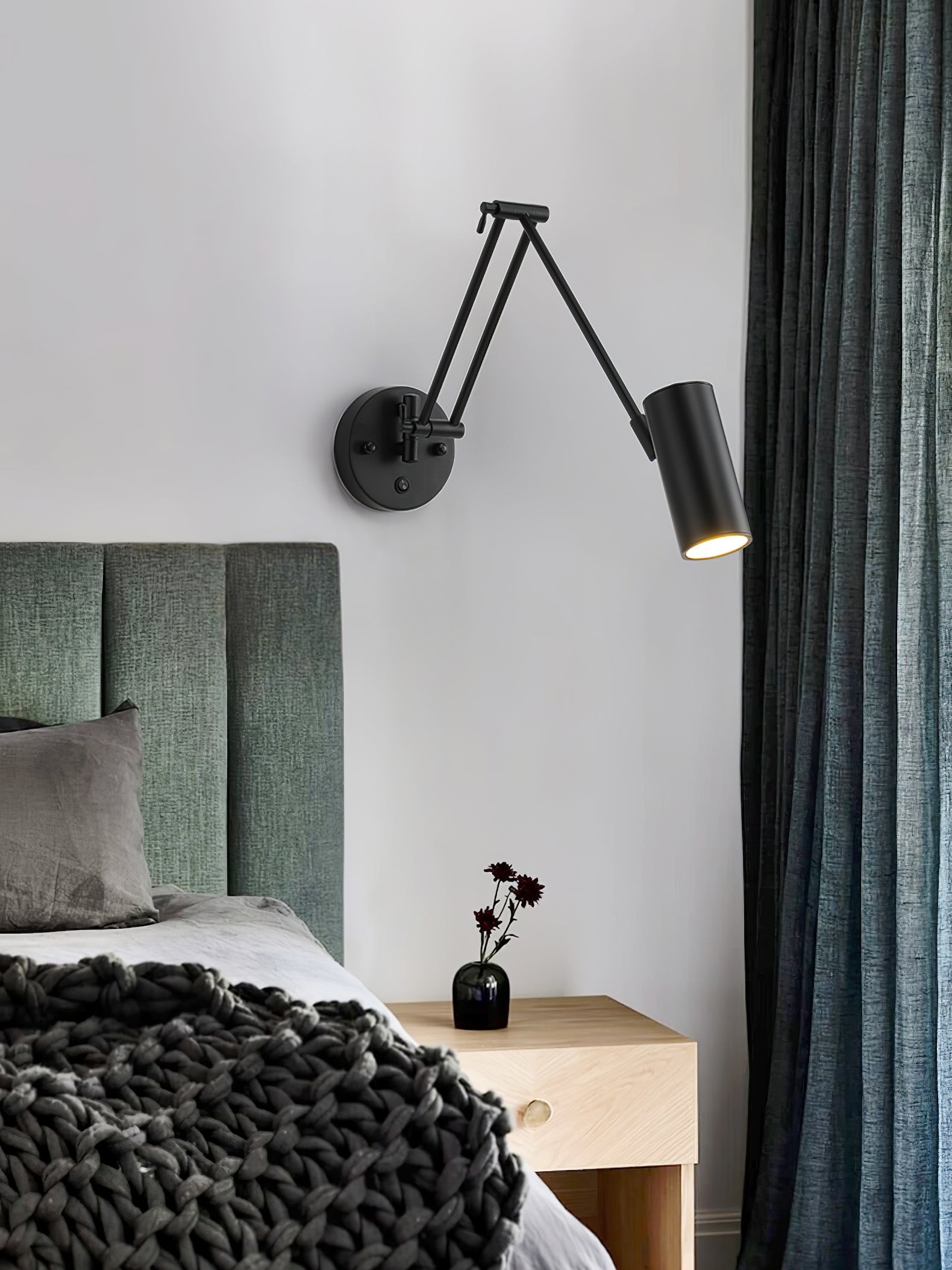 Wandlamp met zwenkarm HL1202