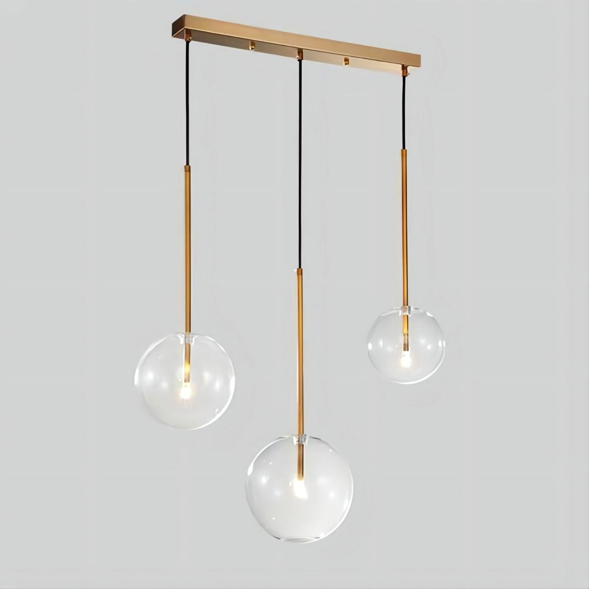 Glazen bollen hanglamp