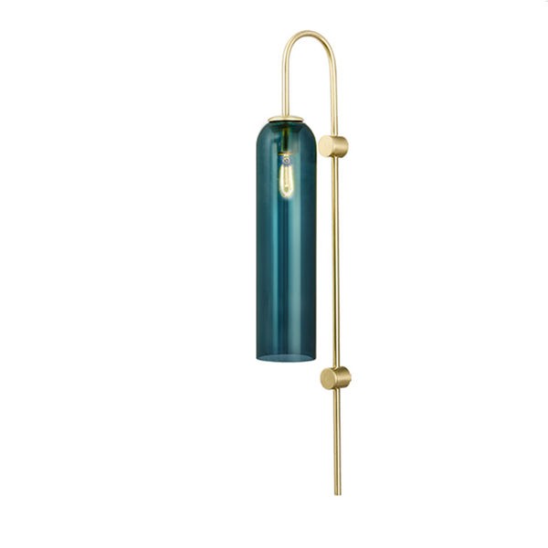 Glazen Float Glide Cilindrische Wandlamp voor Slaapkamer