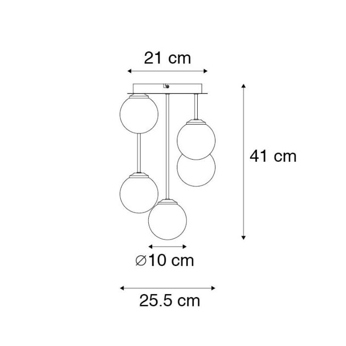 Athene moderne plafondlamp