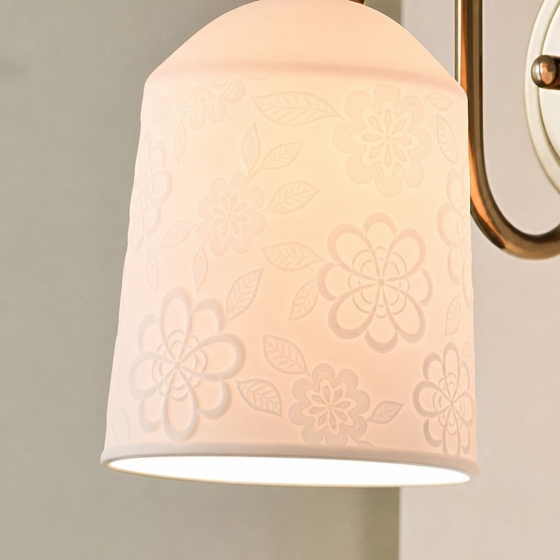 Celvane Franse vintage wandlamp - Elegant retro design nachtlampje voor slaapkamer en hal HL3604
