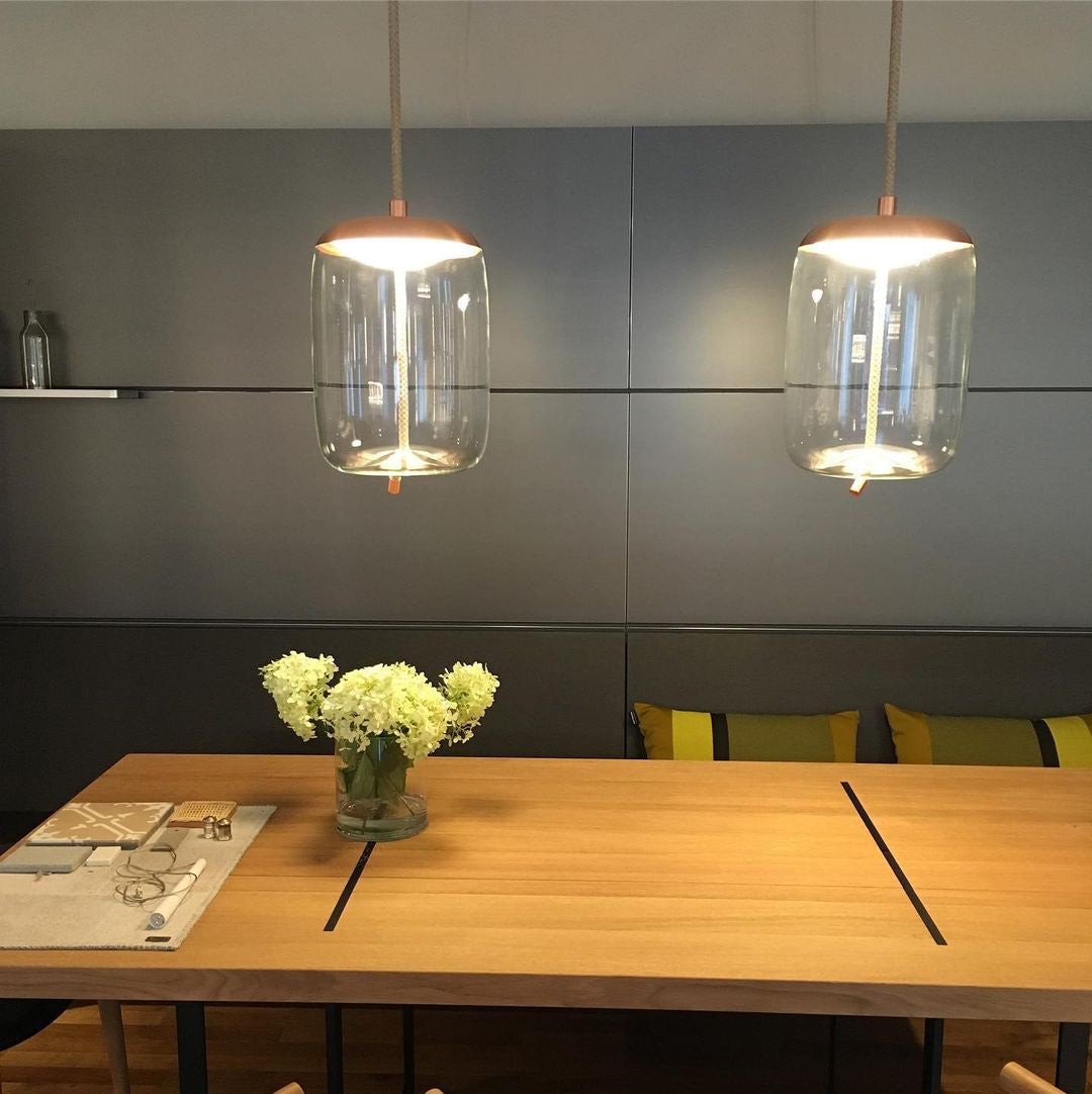 Moderne geblazen glazen hanglampen HL1198