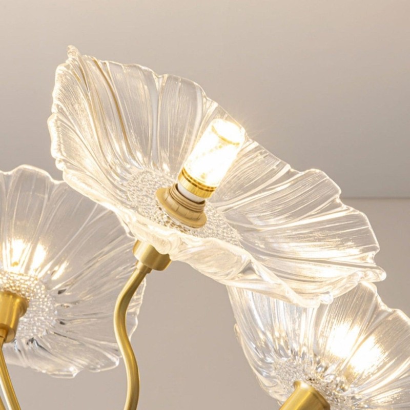 Nordic Lotusblad Glazen Bloem Hanglamp HL277