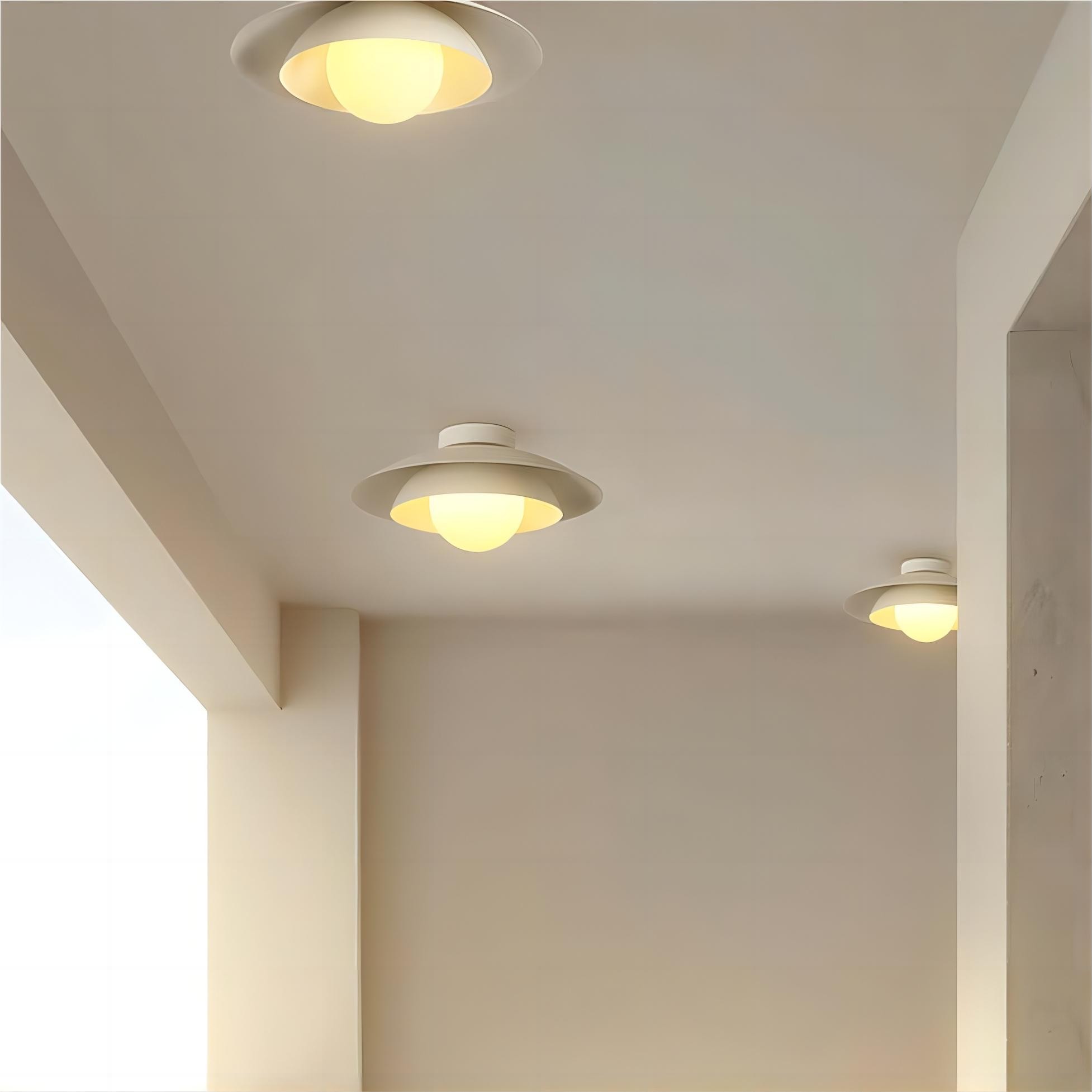 Meerlagige witte vliegende schijf plafondlamp HL121
