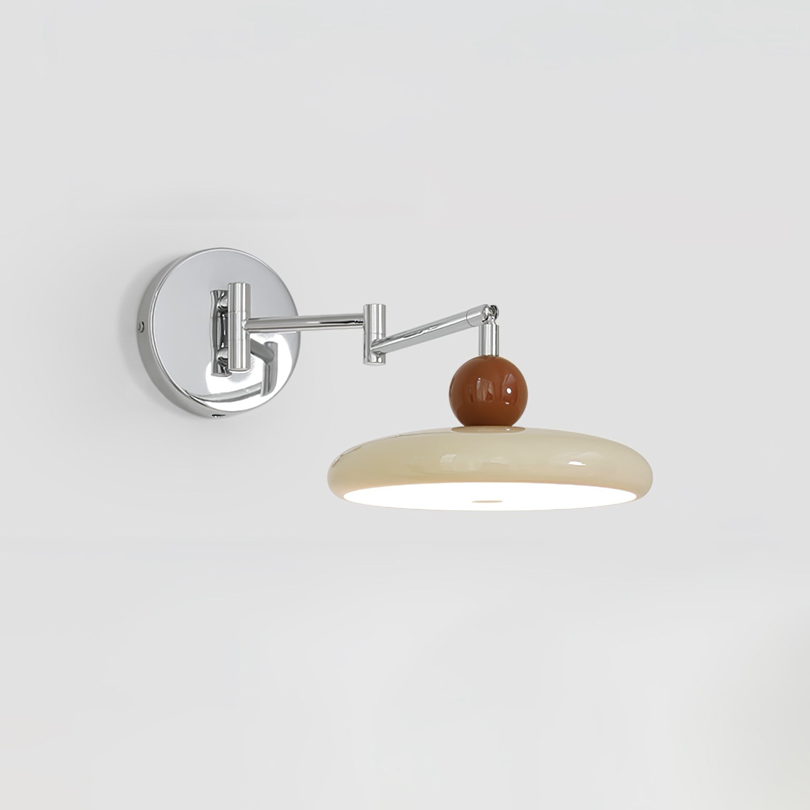 Creatieve crèmekleurige stijl draaibare wandlamp met zwenkarm HL609