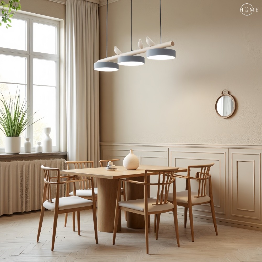 Creatieve hanglamp in de vorm van een takvogel HL943