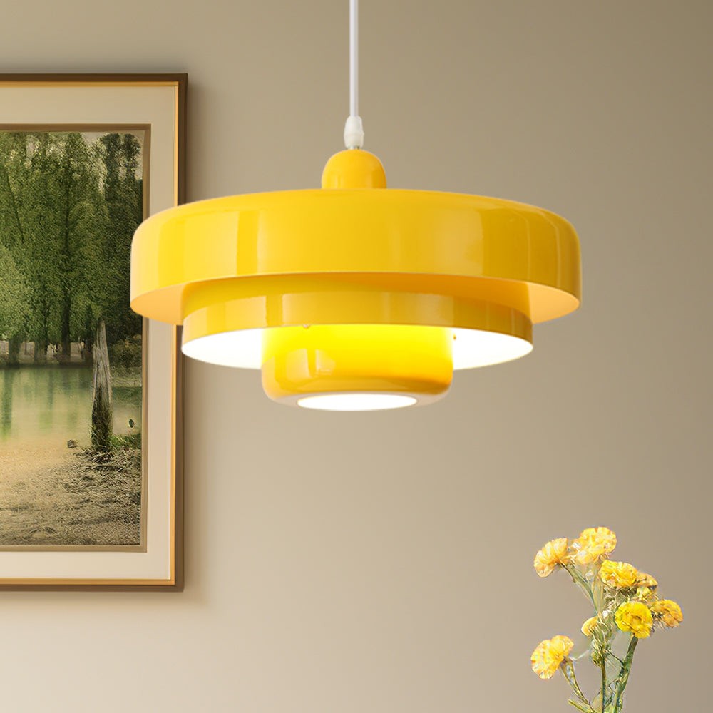 Macaron Disc Hanglamp - Scandinavische Meerlaagse Hanglamp van Metaal voor de Keuken HL179