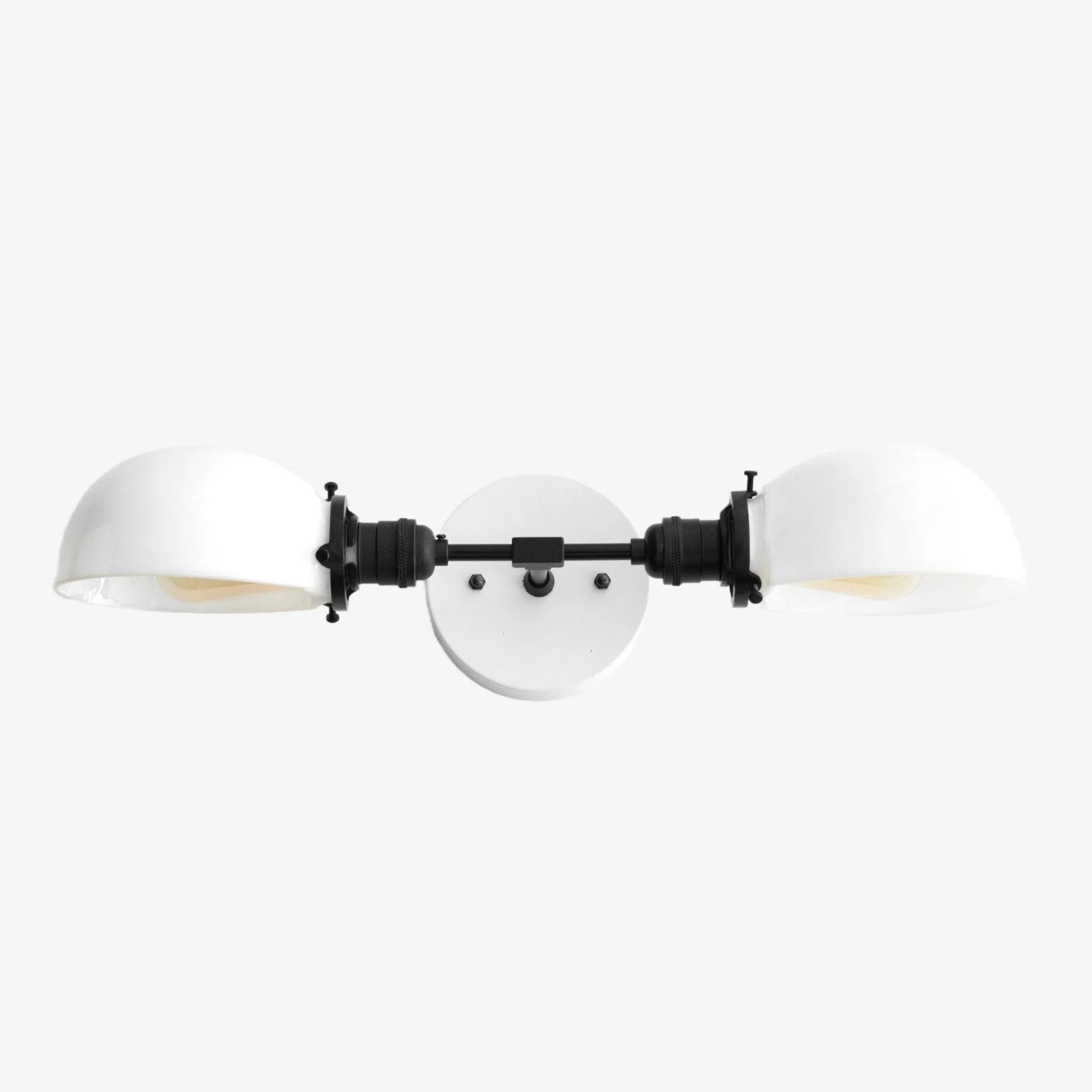 Ornato Luxe Mid-Century Vanity Light - Badkamerarmatuur van messing met opaalglas HL1688