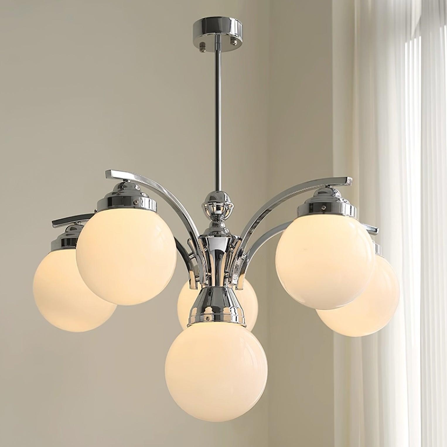 Franse elegante glazen bolvormige kroonluchter HL813