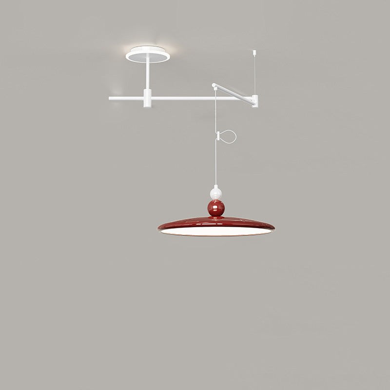 Nordic Iron Flying Saucer LED verplaatsbare rocker arm hanglamp HL1107