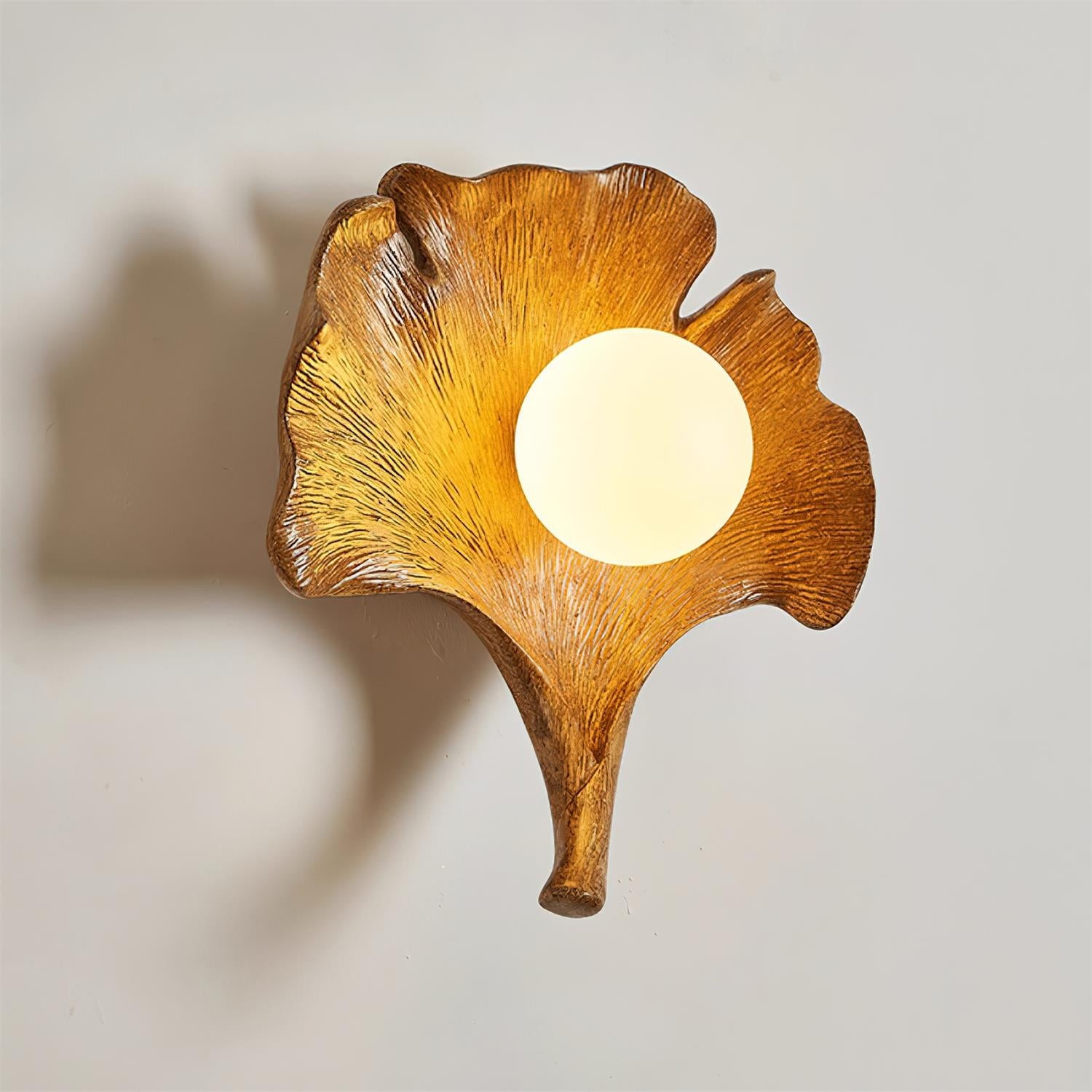 Vintage Ginkgo Blad Hars Wandlamp HL527