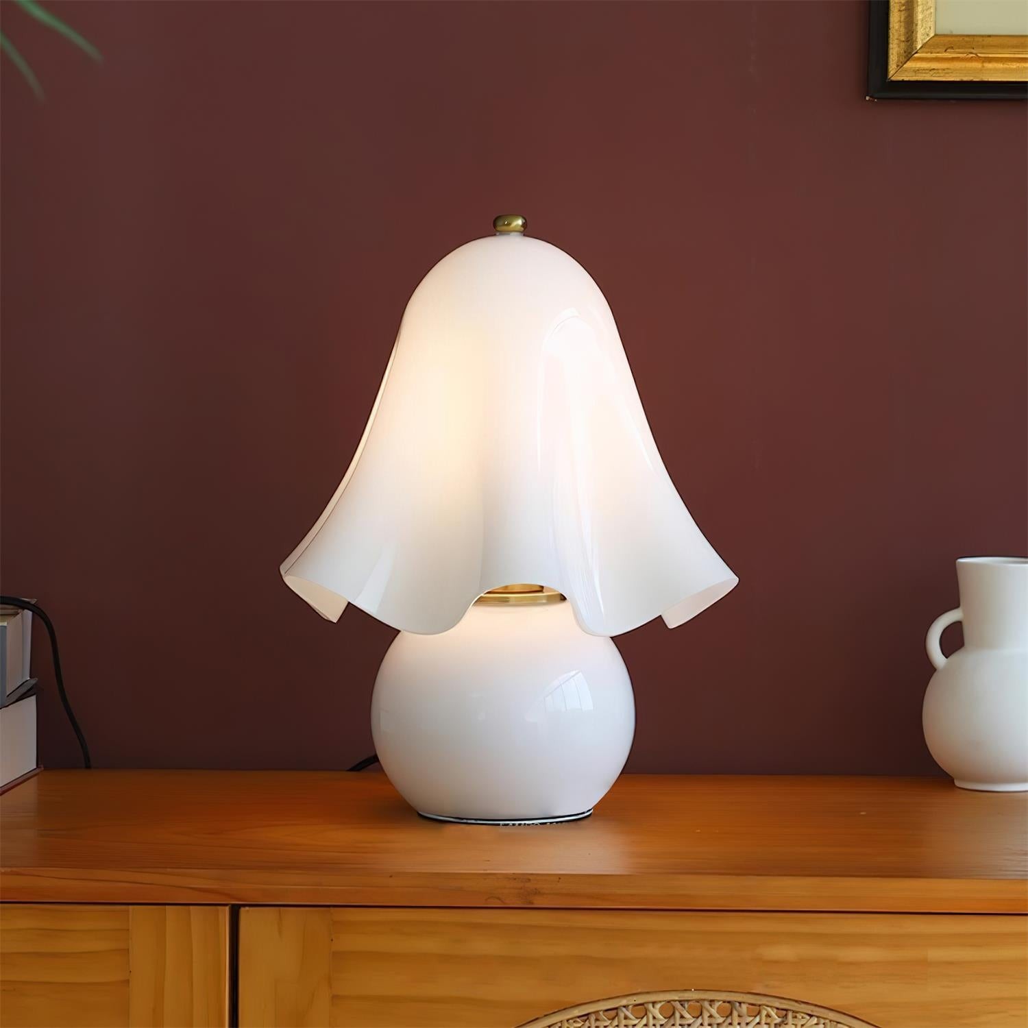 Bellina Decoratieve Tafellamp - Sculpturale Klokvormige Bloemvorm HL1644
