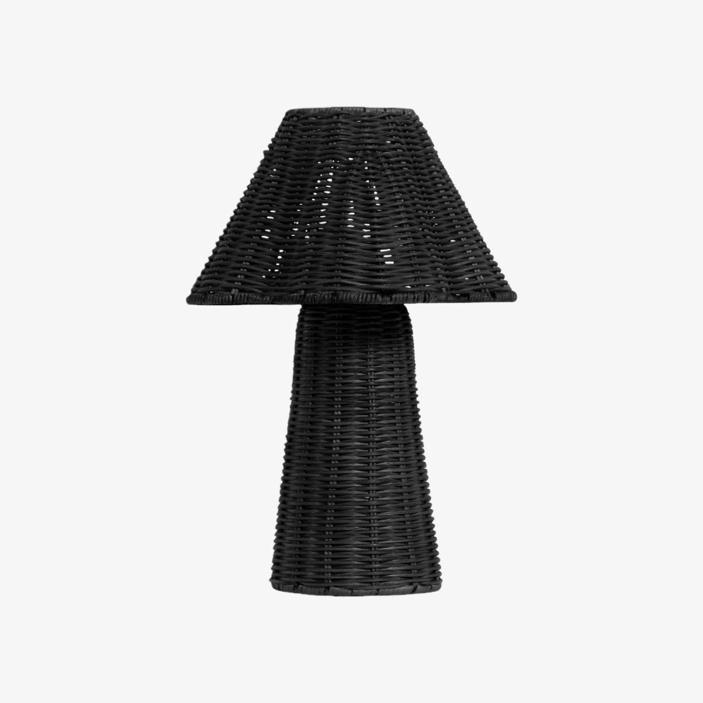 Wickara Sculpturale Rotan Mini Tafellamp - Natuurlijke Geweven Afwerking Geschikt voor Bijzettafels & Hal HL1881