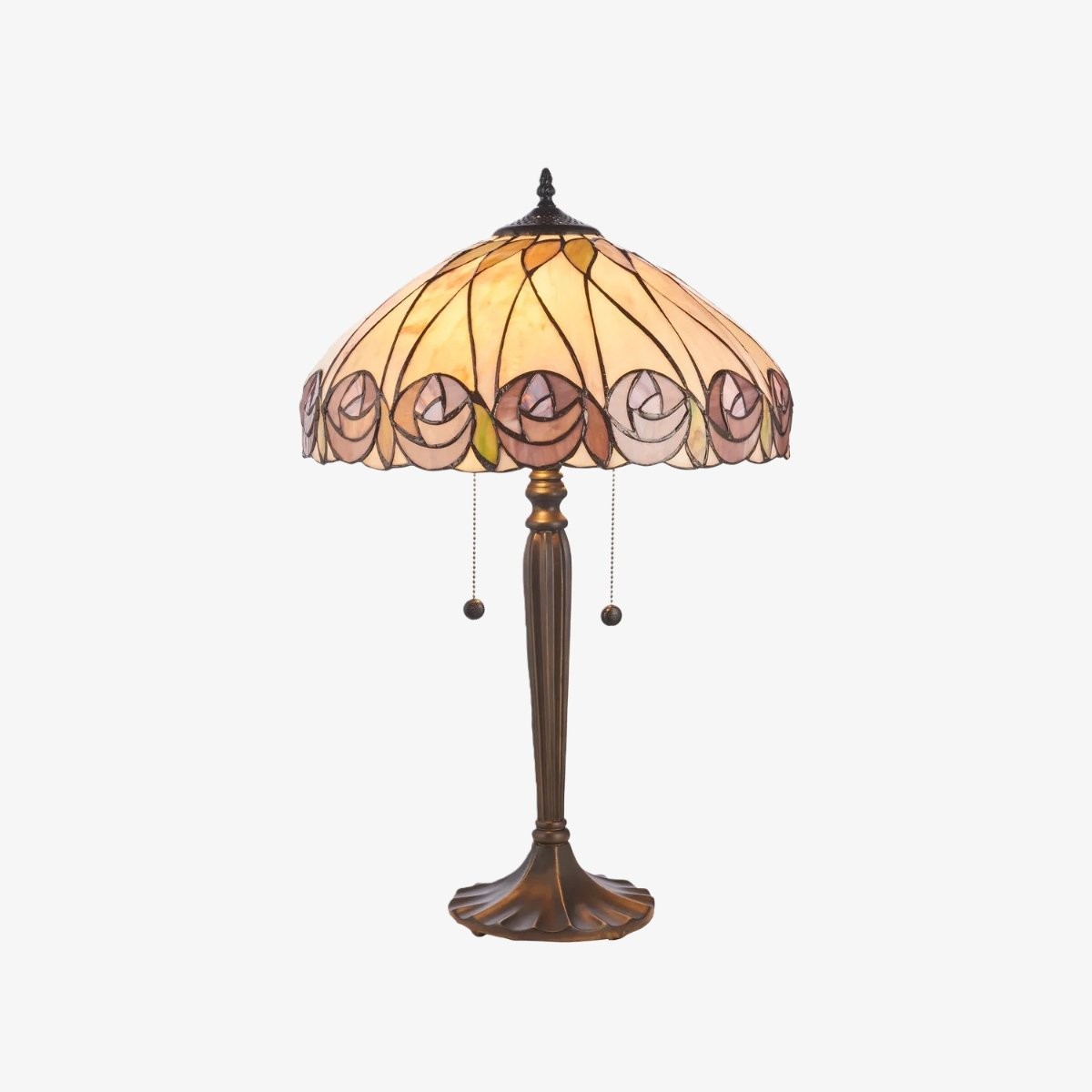 TF Hutchinson Art-Glass Tiffany-stijl tafellamp - Handgemaakt ontwerp voor thuis en op kantoor HL2239