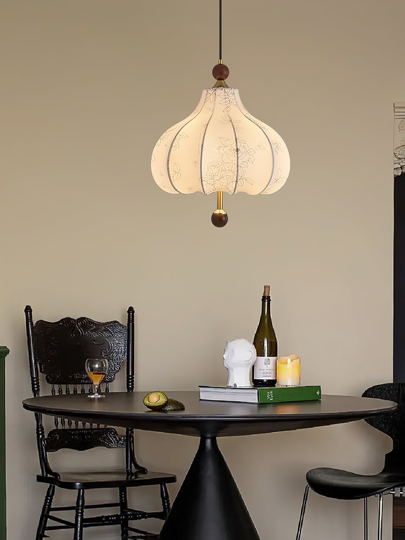 Franse Retro Stoffen Patroon Hanglamp HL496