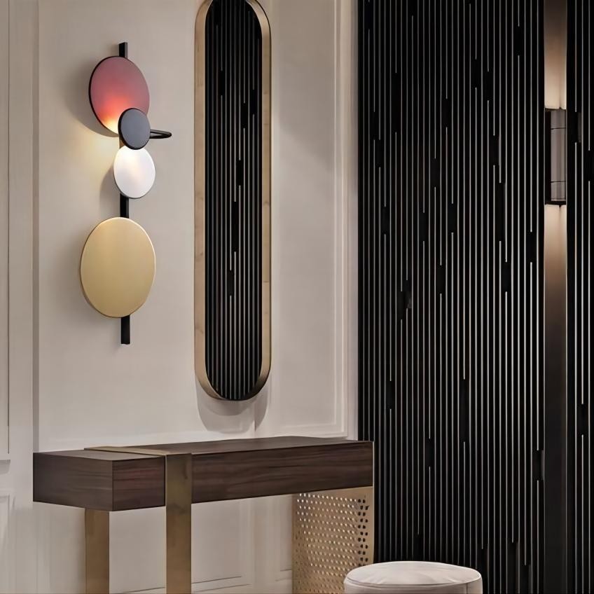 Moderne Kleurrijke Ronde PLANET Wandlamp