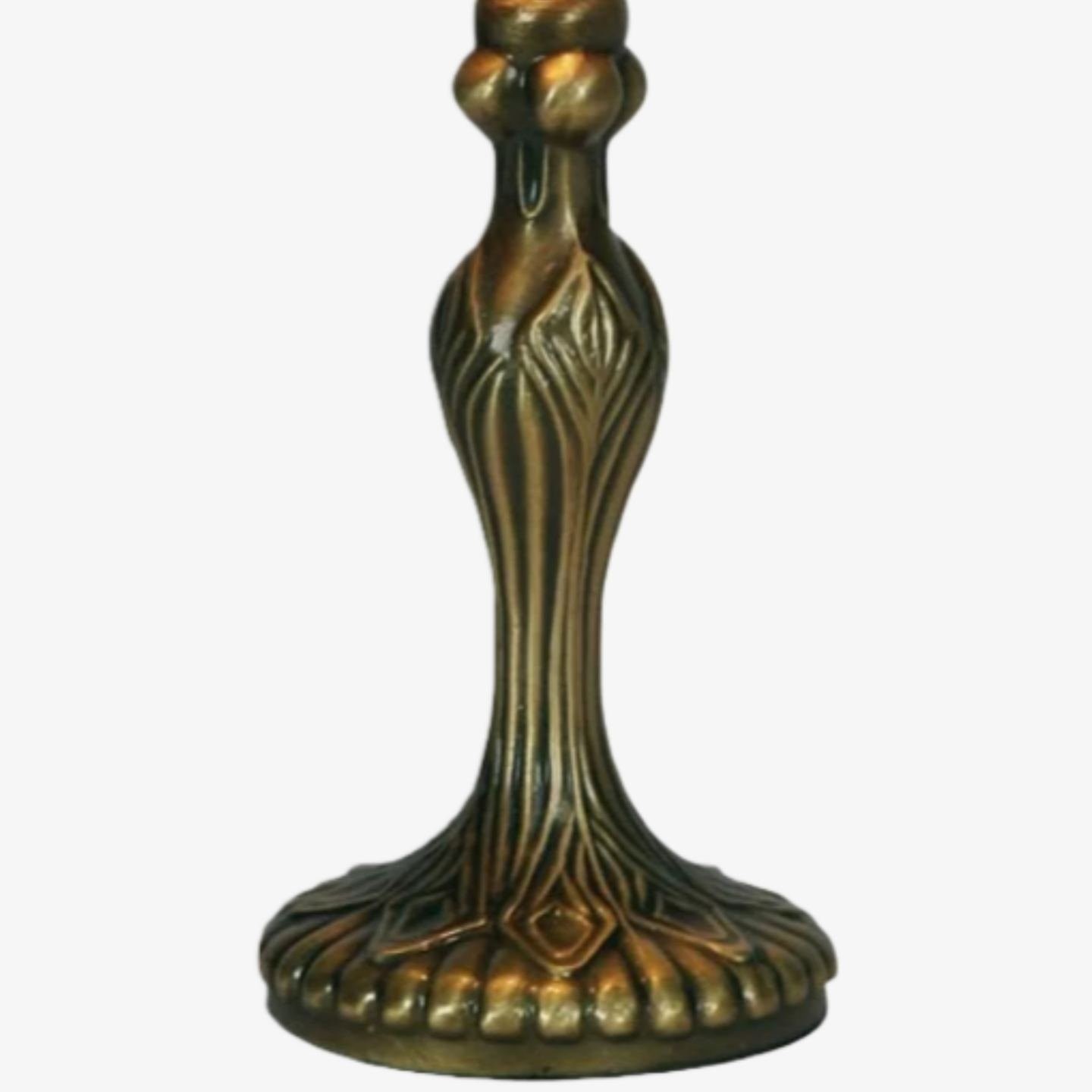 TF Orsino Art Deco Tafellamp - Handgemaakte glas-in-lood kunstlamp in vintage stijl voor elegante interieurs HL2070