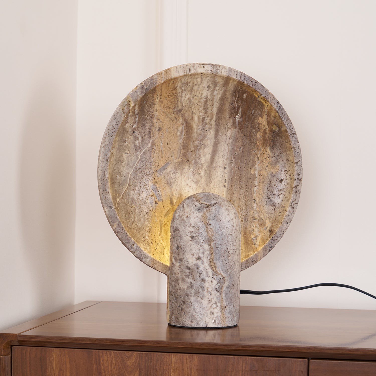 Wabi-sabi stijl Eclipse stenen tafellamp HL985