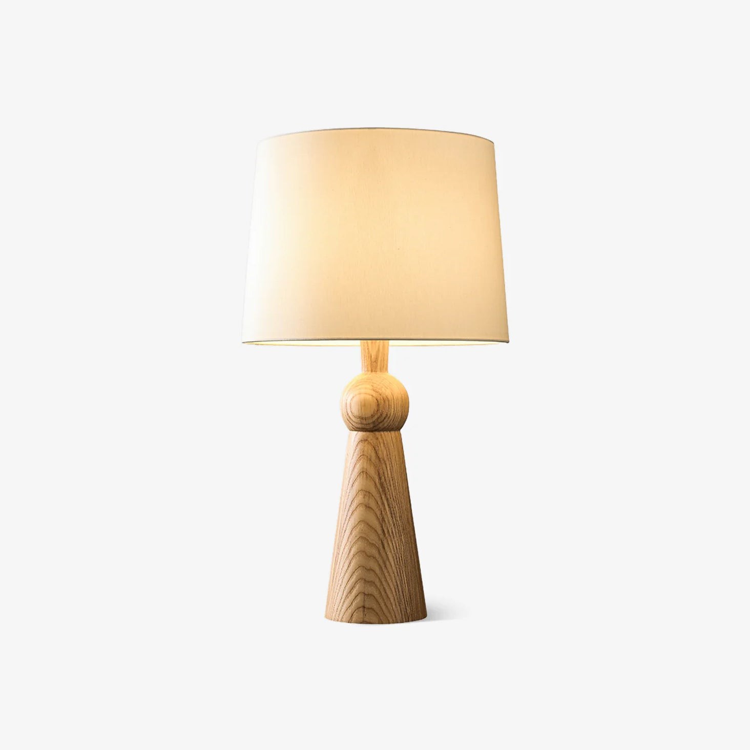 Nordic Retro Massief Houten Stoffen Tafellamp HL372