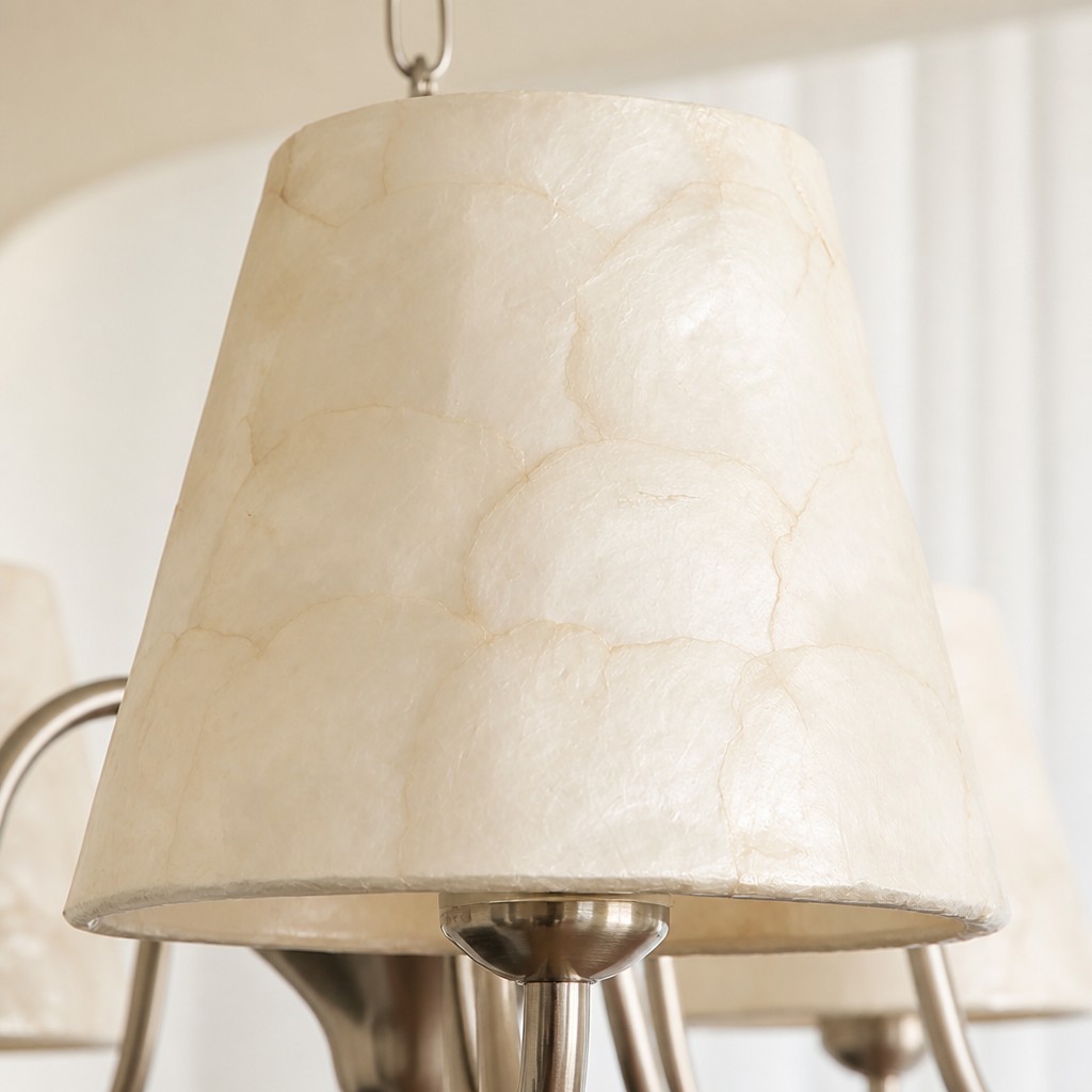 Micahell Capiz Shell Branch Kroonluchter - Sculpturale kustverlichting voor moderne interieurs HL3550