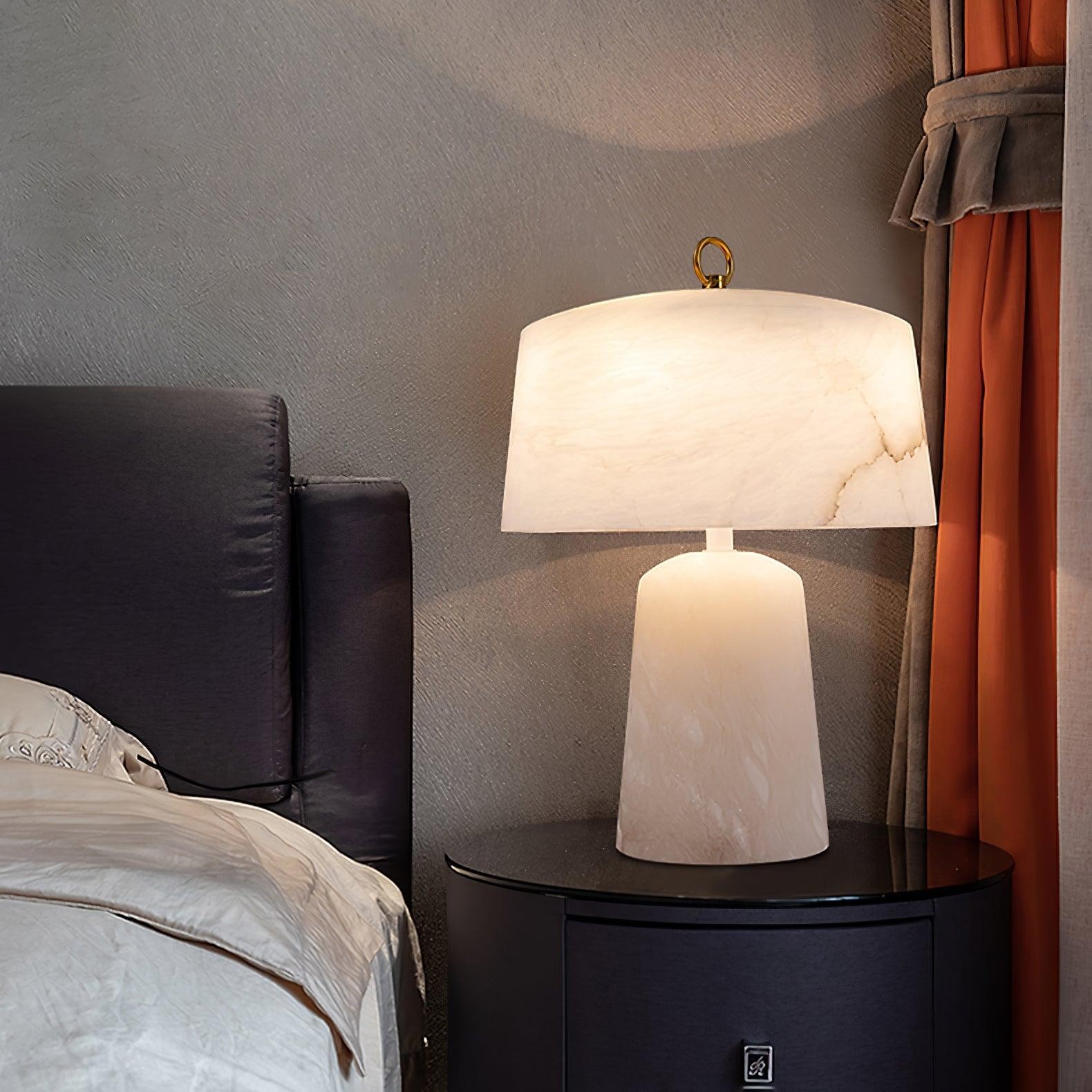 Lichte luxe stijl marmeren stenen tafellamp HL355
