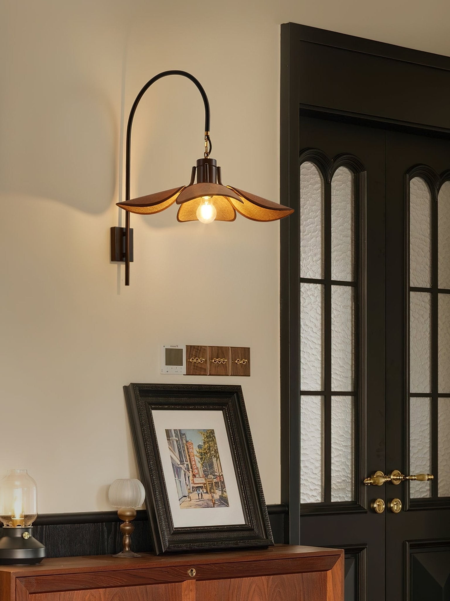 Retro Wabi-Sabi Stijl Petal Bloom Wandlamp HL622