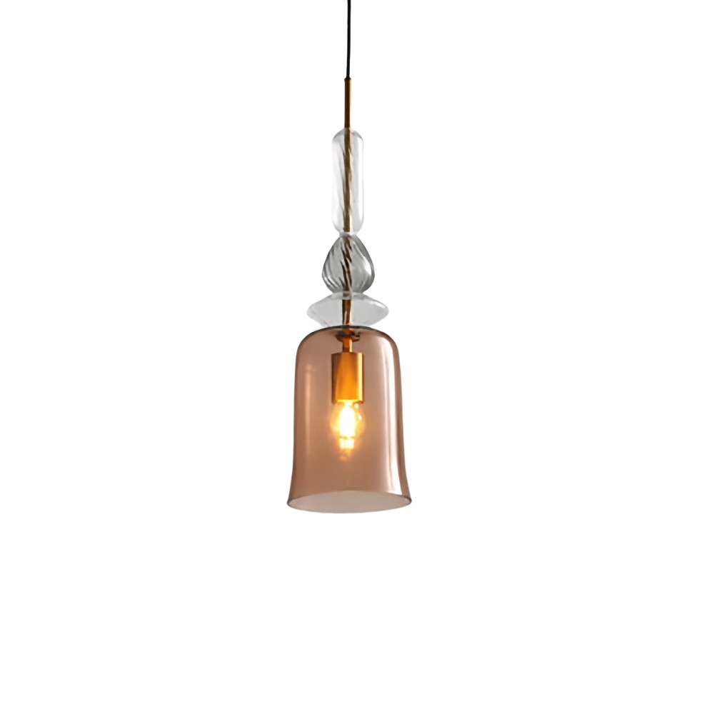 Scandinavische Cilindervormige Ronde Schijfvormige Glazen Hanglamp HL1078